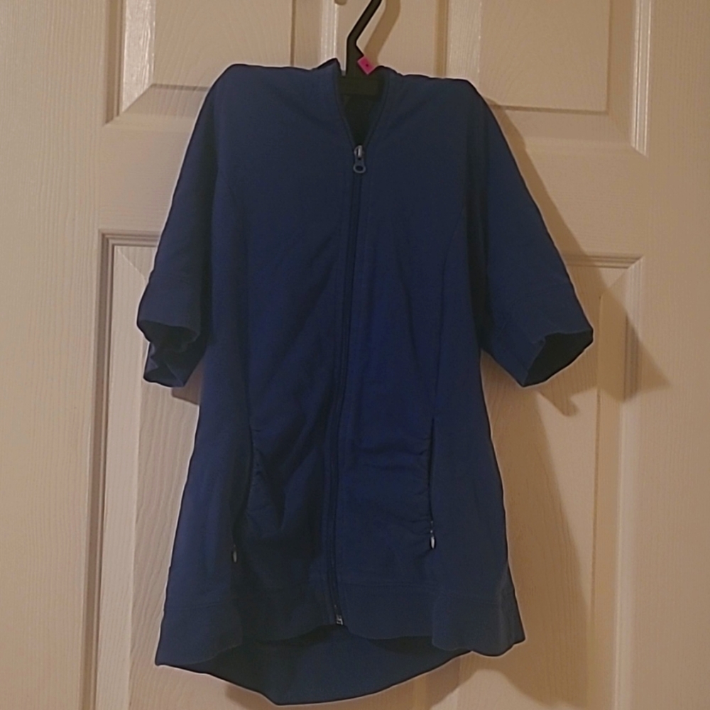 Royal Blue zippered work out hoodie